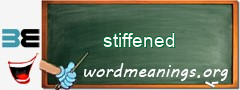 WordMeaning blackboard for stiffened